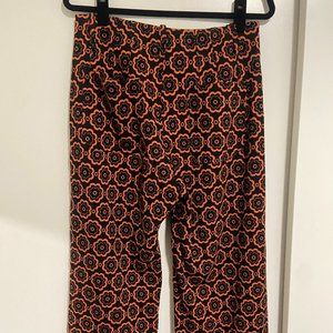 The Colette Cropped Wide-Leg Ponte Pants by Maeve